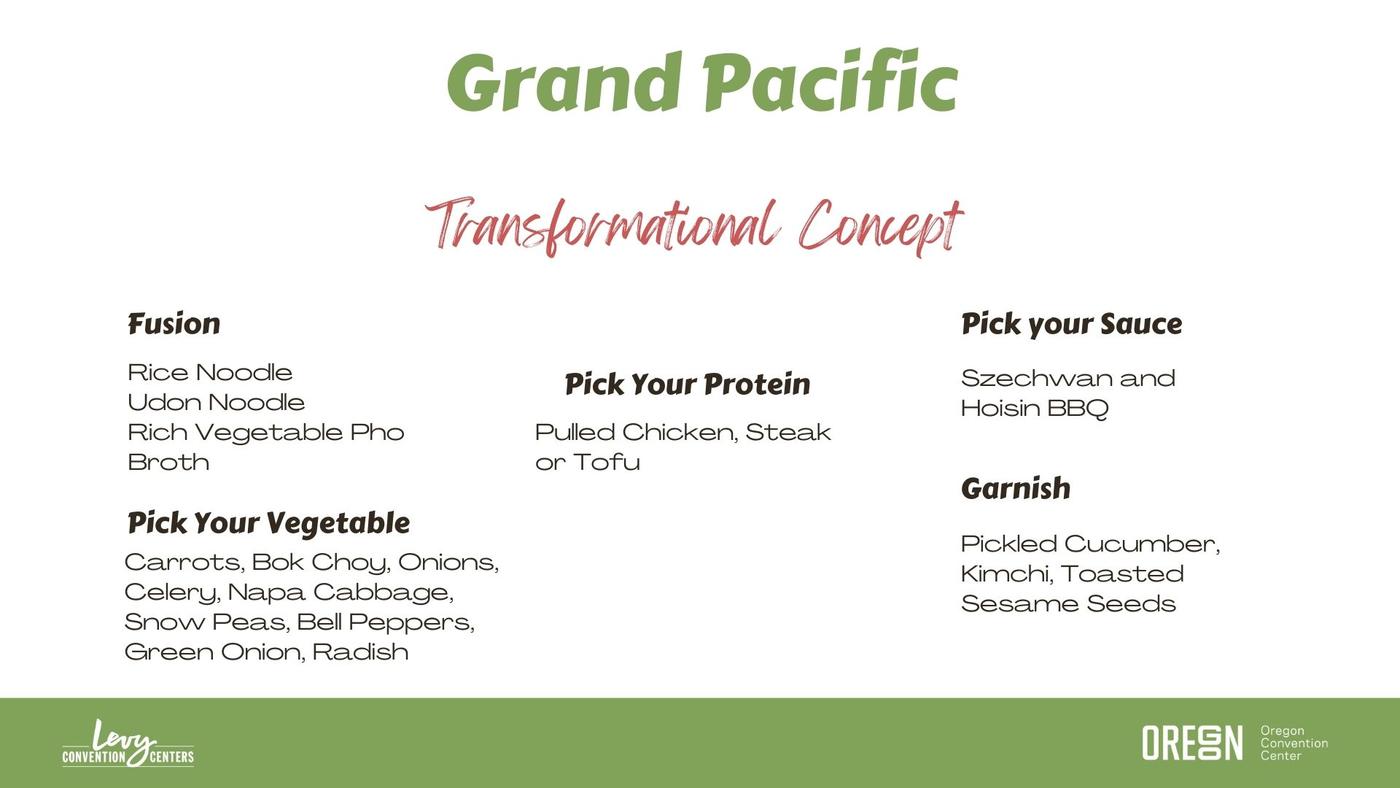 Grand Pacific Menu