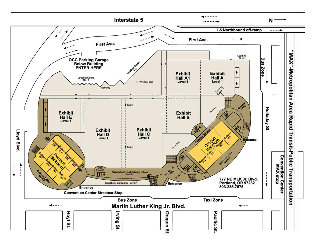 OCC-Level-2-Floorplan-Ballrooms.jpg | Oregon Convention Center | Spanish